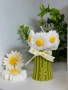 Декоративна соевасвещ “Букет маргаритки”, снимка 4