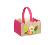  Великденска, декоративна кошница от филц, с дръжки, 18x13,5x11 см