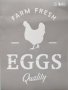 Самозалепващ шаблон Farm fresh eggs S048 скрапбук декупаж
