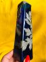 2 винтидж френски стъклени сини вази, снимка 3