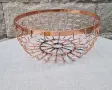 Комплект от две декоративни метални кошници с медно покритие, снимка 11