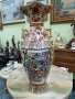 Красива антикварна порцеланова китайска ваза Satsuma , снимка 1