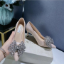Дамски елегантни обувки на ток JIMMY CHOO - реплика, снимка 1 - Дамски обувки на ток - 36143140