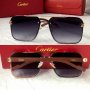 Cartier висок клас мъжки слънчеви очила с дървени дръжки, снимка 1 - Слънчеви и диоптрични очила - 42092535