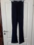 Практичен удобен черен класически еластичен удобен нов панталон висока талия цепки , снимка 9