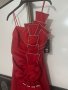 Нова дълга червена рокля размер S/M, снимка 3