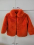 Детско оранжево пухено палтенце 8-9 години, снимка 4