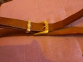 Колан естествена кожа дълъг отличен широк 3 см и дълъг 127 см, снимка 1