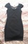 Нова къса черна рокля по тялото S 36 с дантела , снимка 3