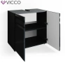 Шкаф за подмивка черен гланц Vicco 2120, снимка 3