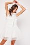 Нова бяла рокля с тюл, снимка 1 - Рокли - 42477886