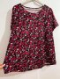 Макси силно еластична и мека тениска във флорален десен, снимка 2