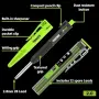 Нов Метален строителен молив Tracer Pencil 2.0 за дърво метал плочки с 12 графита и кобур, снимка 3