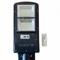 Соларна LED улична лампа Cobra 125W  IP65 за външно осветление на двор и градина със сензор, снимка 4 - Соларни лампи - 36225692