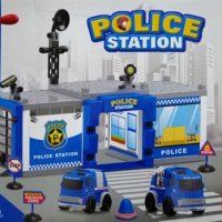 Детски Кубчета Конструктор-полицейска станция, снимка 1 - Образователни игри - 38697562