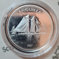 1 oz Сребро Източни Кариби - Ангуила 2021 3/8, снимка 3 - Нумизматика и бонистика - 36220352