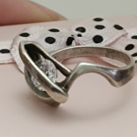 Сребърен пръстен с камък Г485 , снимка 1 - Пръстени - 44697457