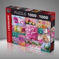Двоен луксоен пъзел от Neon puzzle 1000+ 1000 части, снимка 5 - Пъзели - 39311271