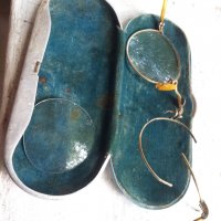 Стари очила с позлата Пенсне, снимка 3 - Антикварни и старинни предмети - 34219384