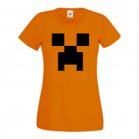 Дамска тениска Creeper Face 1 майнкрафт Minecraft,Игра,Забавление,подарък,Изненада,Рожден Ден., снимка 11 - Тениски - 36520486