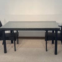 Ратанова маса със столове сет , снимка 4 - Маси - 44247261