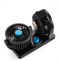 Вентилатор с две перки, охладител за кола, 4 инча, 12V или 24V черен , снимка 2 - Аксесоари и консумативи - 36272588