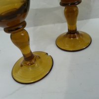 Ретро чашки  чаши цветно стъкло, снимка 4 - Антикварни и старинни предмети - 35985448
