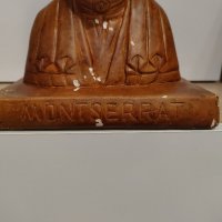 Гипсов бюст на Дева Мария от Монсарат., снимка 3 - Антикварни и старинни предмети - 42212896