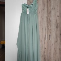 Нова официална рокля С/М размер цвят мента , снимка 3 - Рокли - 35982215