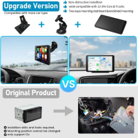 AWESAFE Apple Carplay & Android Auto Car Stereo, 7-инчов HD сензорен, снимка 4 - Аксесоари и консумативи - 44656643