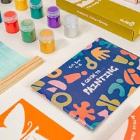 Нов Детски комплект за рисуване деца 4-6 години подарък художник бои, снимка 2 - Рисуване и оцветяване - 40719708