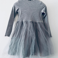 Mango рокля с тюл за момиче 9 г, 134 см, снимка 3 - Детски рокли и поли - 44684284