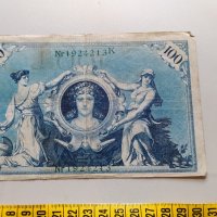 100 марки 1908 Германия, снимка 2 - Нумизматика и бонистика - 40292322