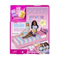 Кукла Barbie - Моята първа Барби: Комплект Време е за сън Mattel HMM64, снимка 1 - Кукли - 42047006