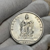1 талер 1871 г, Прусия - сребърна монета, снимка 1 - Нумизматика и бонистика - 40994705