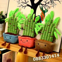 Плюшен бамбук в саксия Bamboo , снимка 2 - Плюшени играчки - 41817259