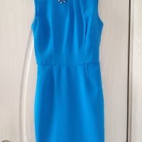Прекрасна синя рокля с камъни, снимка 3 - Рокли - 41872121