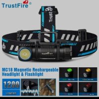 Фенер,челник Trustfire MC18 1200 lm, снимка 1 - Къмпинг осветление - 44355434