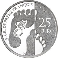 Сребърна монета  1 oz "Принц Франсоа" 25 евро 2023, снимка 1 - Нумизматика и бонистика - 42665071