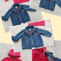  Детско дънково яке с подплата суичър 2в1 размер 9-12 месеца, снимка 13 - Бебешки якета и елеци - 44923103