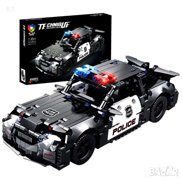 Конструктор Полицейска кола - 487 части, Police Car, снимка 1