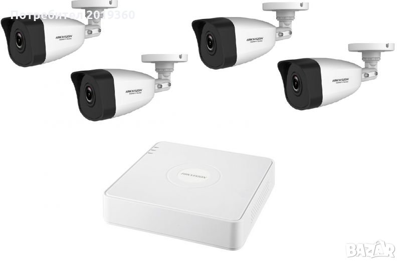 IP Комплекти Hikvision 2 и 4 мегапиксела цени от 680, снимка 1
