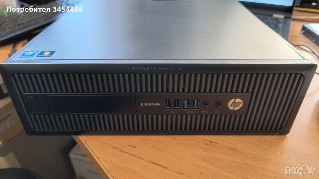 HP EliteDesk 800 G1 SFF, i5-4570@3.20GHZ, 4 cores, 4RAM,  256SSD, Intel HD graphics 4600, Win 11 Pro, снимка 1