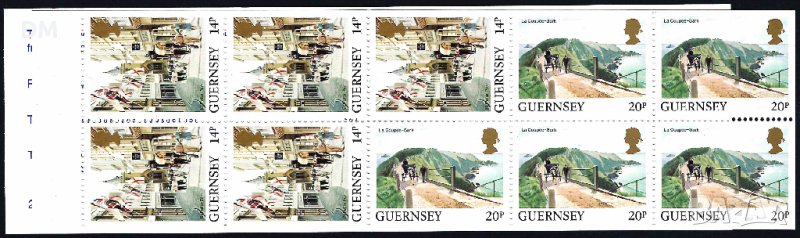 Гърнси 1992 - карнетка изгледи MNH, снимка 1