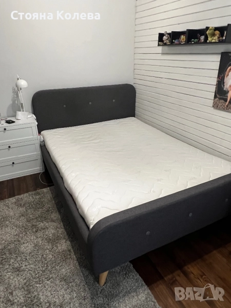 Легло спалня Юск/Jysk за матрак 140/200 с подматрачна рамка, снимка 1