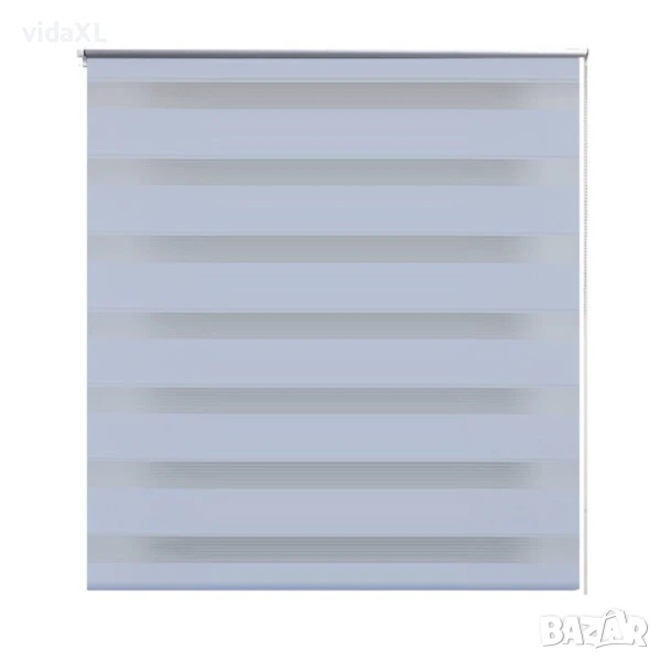 Щора "Зебра" 140 х 175 см, цвят бял（SKU:240222）, снимка 1