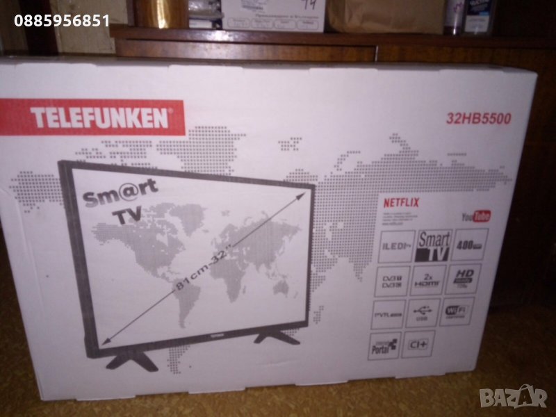Продавам за части телевизор LED Smart-TV TELEFUNKEN 32HB5500, снимка 1