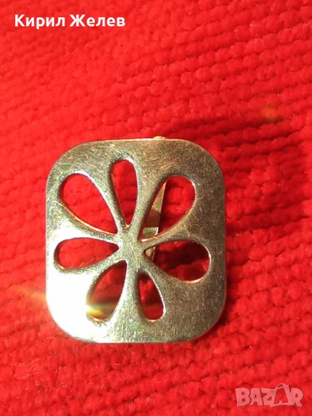 ПРЕКРАСНА ФЛОРАЛНА АЖУРНА СРЕБЪРНА ОБЕЦА СРЕБРО 925 с АНГЛИЙСКА ЗАКОПЧАЛКА 28047, снимка 1