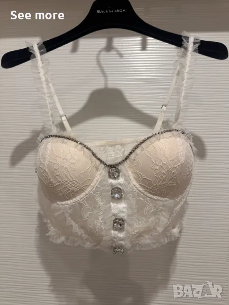 CHANCE OFF дантелен топ S/M , снимка 1