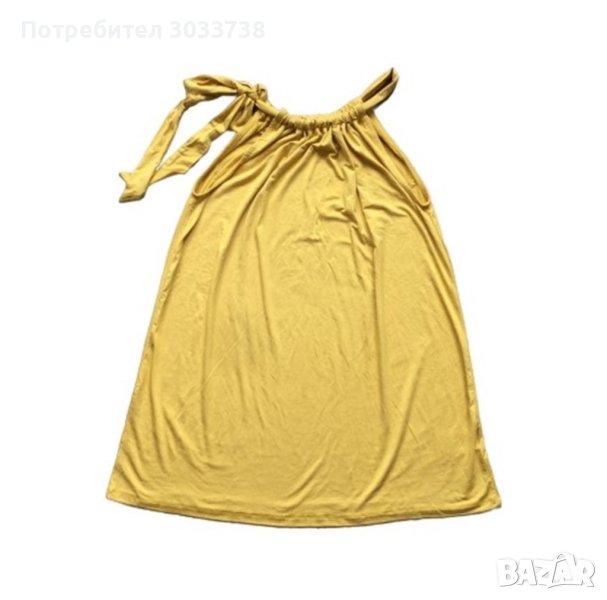 soyaconcept свободен потник със завързване, цвят горчица, снимка 1